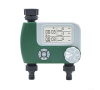 Digital Garden Water Timer Controller, 2 Outlet Programmable Irrigation System With LCD Screen For Outdoor Plant Watering Management(Plastic)