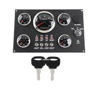 Digital Gauge Cluster Panel Display RPM Fuel Level Oil Pressure Water Temp Voltage 7 Color Backlight Universal Fit for RV Boat Yacht
