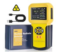 Digital Geiger Counter Nuclear Radiation Detector, Kethvoz Dosimeter Rechargeable Radioactive Meter Gamma X Beta Ray Monitor w/3 Alarm Modes & 5 Optional Dosage Unit for Home/Industry