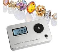 Digital Gem Refractometer, Wear-resistant prism, 1.300-3.000 Refractive Index, 0.001 Accuracy, LCD Display, 700mAh Battery, Jewelry Identification & Learning Equipment