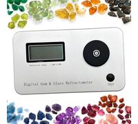 Digital Gemstone Jade Refractometer Jewelry Tester Tool With LCD Display, RI 1.300-3.000 ±0.005 Accuracy 0.001 Professional Identification For Crystals Gemstones