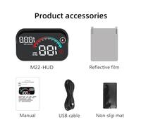 Digital GPS Car Speedometer, Car HUD Head-up Display, :9 * 9.5 * 3cm HD Multi-function Vehicle Speed Projection Meter