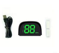 Digital GPS Speedometer, Car HUD Headup Display, KMH And MPH Real-Time Speedometer With Large LED Sunshade USB Data Cable(MPH Green)
