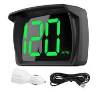 Digital GPS Speedometer Car HUD, Real-Time MPH Display, LED Large Font Speedometer Set with USB Car Charger, Compatible with Car, Truck, SUV, Motorcycle, 3-Inch Screen