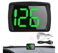 Digital GPS Speedometer Car HUD, Real-Time MPH Display, LED Large Font USB Plug & Play Digital Speedometer for Car, Truck & SUV with 3-Inch Screen & Speed Limit Warning Device, Wide Compatibility