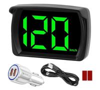 Digital GPS Speedometer, Car KMH GPS Speedometer Motorcycle, USB Plug Play