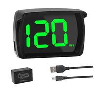 Digital GPS Speedometer Car mph HUD, Heads up display Car Speedometer, Real-Time Speedometers Cars, USB Plug & Play, Suitable for Truck, SUV, Motorcycle, LED Large Font - Clear & Accurate (M)