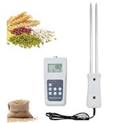 Digital Grain Moisture Meter, 5-82% Measurement Range, 0.1% Accuracy, 280mm Probe, Fast 2s Response Time for Grains, Nuts, and Cereals Analysis