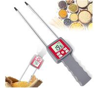 Digital Grain Moisture Meter, Handheld Humidity Detector with Dual Probe, Measuring Range 2-30%, Digital Analyzer for Agriculture, Farming and Storage