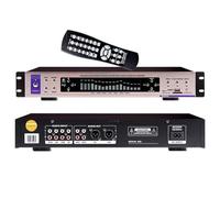 Digital Graphic Equalizer with Bluetooth, 32-Segment Music Spectrum Display, Remote Control, Volume Control, 12 Rhythm Patterns for Hi-Fi Home Audio Tuning