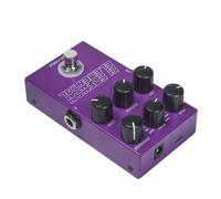 Digital Guitar Delay Pedal, Time Effect Processor with 9 Adjustable Knobs & Metal Case, 1/4 Inch Guitar Input Output DC9V Type C Power Supply for Musicians Band Performances