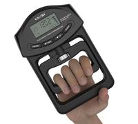 Digital Hand Dynamometer Grip Strength Measurement Meter Auto Capturing Electronic Hand Grip Power 198 Lbs / 90 Kgs, Black