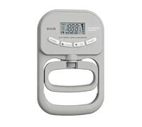 Digital Hand Dynamometer - Grip Strength Measurement Meter with Auto-Capture, 90kg/198lbs Capacity, Adjustable Handle, LCD Display, Sports & Clinical Use (Gray)