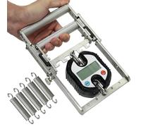 Digital Hand Grip Dynamometer, Stainless Steel Strength Tester with 5 Springs, 150kg Maximum Load for Muscle Building and Rehabilitation