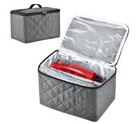Digital Hand Mixer Carrying Bag for KitchenAid 5/6/ 7/9 Ultra Power Speed Hand Mixers, Portable Travel Storage Case Bag with Handle for Kitchen Aid Mixer Accessories (Box Only) (Grey)