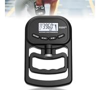 Digital Hand Strength Gauge, 396 lb/180 kg, Black Hand Dynamometer, Grip Strength Trainer with USB Charging Cable, Grip Strength Trainer, Electronic Grip Strength Gauge, Large LED Screen
