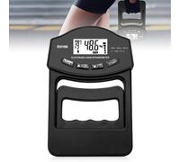 Digital Hand Strength Gauge, 396 lb/180 kg Grip Strength Gauge, Sensitive Grip Strength Tester, Electronic Grip Strength Gauge, Large LED Screen with USB Charging Cable (Black)