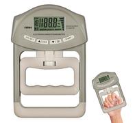 Digital Hand Strength Gauge, 396 lb/180 kg Hand Dynamometer with USB Charging Cable, Intelligent and Sensitive Grip Strength Trainer, Electronic Grip Strength Gauge, Large LED Screen (Grey)