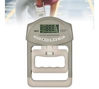 Digital Hand Strength Gauge, 90 kg / 200 lbs Grey Hand Dynamometer with 19 Sets Single Plates, Intelligent and Sensitive Grip Strength Trainer, Electronic Grip Strength Gauge, Large LED Screen