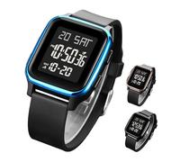 Digital Hand Watch - 5.1x3.7CM 42g Square LED Waterproof Timepiece | Adjustable Strap Men Women | Casual Formal Fashion Watch | Birthday Christmas New Year Gift For Dating Commuting Business Travel Sc