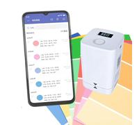 Digital Handheld Colorimeter, with 0.96" OLED Screen, D/8° 8mm Aperture, Built-in Electronic Color Cards, 10000 Measurements + USB Rechargeable,LS171