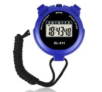 Digital Handheld Sports Stopwatch With Alarm, Multi-Function Stop-watch Timer with Large Display Date & Time, Stopwatch with12/24 Hours Clock, Stop.watch for Swimming, Running, Sports Training (Blue)