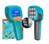 Digital Handheld Stroboscope 60-99999 FPM, Non-Contact LED Stroboscope YF-DT100B, 1500 Lux Strobe Tachometer with Full-Color LCD Display, Stroboscopic Speedometer with 2200mAh Battery