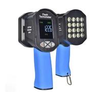 Digital Handheld Stroboscope, LED Stroboscope with 16 Lamp Beads, Measurement Range 60-99999 FPM, High Accuracy 0.001%, Ideal for Fan, Motor Engine, Tire Testing