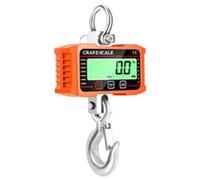 Digital Hanging Fishing Scale, 2000KG Digital LCD Hanging Crane Scale with kg/lb/N Hook Lock Orange