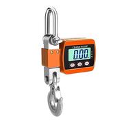 Digital Hanging Fishing Scale, Digital Industrial Crane Scale with Hook LCD Display 0.05-500kg kg lb N Unit Switch Multiple Colors(Nero)