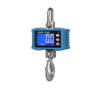 Digital Hanging Scale 1000kg/2204lbs LCD Backlight Hook Scales Unit Change/Data Hold For Construction, Factory, Farm for Construction, Factory(Blue)