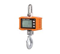 Digital Hanging Scale 1000Kg/ 2204Lbs Portable Heavy Duty Lcd Backlight Industrial Hook Scales Unit Change/Data Hold For Garage Farm,Orange-1000kg/2204lbs