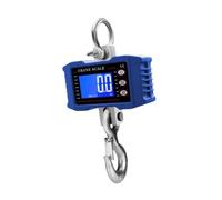 Digital Hanging Scale Crane Scale with Comfortable Handle and Hook Household Luggage Scale for Garage Food Fishing- Blue 1000kg