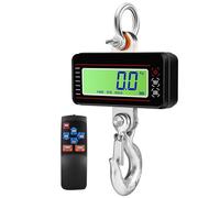 Digital Hanging Scale, Heavy Duty Industrial Hook Weight Tools, 65ft Wireless Control, Perfect for Home Farm Factory Garage Construction Sites and Industrial Environments(Black,500kg)
