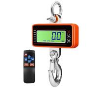 Digital Hanging Scale, Heavy Duty Industrial Hook Weight Tools, 65ft Wireless Control, Perfect for Home Farm Factory Garage Construction Sites and Industrial Environments(Orange,1500kg)