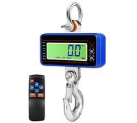 Digital Hanging Scale, Heavy Duty Industrial Hook Weight Tools, 65ft Wireless Control, Perfect for Home Farm Factory Garage Construction Sites and Industrial Environments(Blue,1500kg)