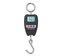 Digital Hanging Scale with Accurate Sensors Handheld 200Kg Mini Crane Scale for Farm Fishing Large Luggage (Black)
