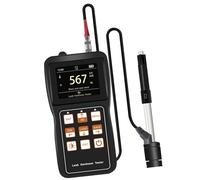 Digital Hardness Tester 360 Degree Measurement ABS Materials 100 Data Storage and Adjustable Brightness Display Portable Digital Hardness Meter