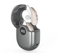 Digital Hearing Aid Set with Charging Case, Lightweight 4.4g Design, One-Key Operation, Type-C Cable, 8 Ear Domes, 1-Year Warranty, Comfort Fit