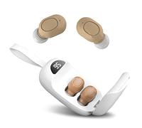Digital Hearing Amplifier, iKcess Rechargeable Hearing Aids for Seniors & Adults, One Button Control, Noise Cancelling, No Squealing, Magnetic Contact Charging Case with LED Power Display, Lanyard