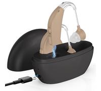 Digital Hearing Amplifier - (Pair of 2) Personal Hearing Enhancement Sound Amplifier, Rechargeable Digital Hearing Amplifier with All-Day Battery Life, Beige