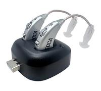 Digital Hearing Amplifiers - Rechargeable BTE Personal Sound Amplifier Pair with USB Dock - Premium Behind The Ear Sound Amplification - by MEDca
