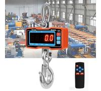 Digital Heavy Duty Crane Scale, Industrial Hanging Scale with Remote Control, Backlit LCD Display, Tare & Data Hold, kg/lb Switch, Max Capacity 500kg
