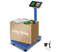 Digital Heavy Duty Platform Industrial Scale 300KG/660lb Backlit LCD Display UK
