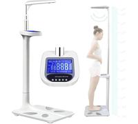 Digital Height and Weight Scale, Smart Physician Scale for Accurate Weight and Height Measurement, LCD Display for Home, Office, Gym Use, Non-contact Sonar Technology
