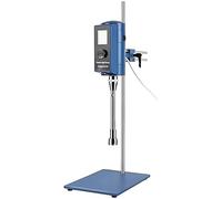Digital High Speed Homogenizer and Electric Overhead Stirrer Mixer, 5-10000mL Capacity, 9000cP Viscosity, for Pulp Asphalt Water Treatment Dispersion and Mixing