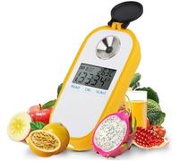 Digital Honey Refractometer 0-90% - Measures Moisture 5.0%-38.0% and Baume 33.0-48.0 for Beekeeping, Maple Syrup, Molasses, and Malt - Portable Honey Testing Tool