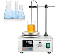 Digital Hot Plate Magnetic Mixer with LED Display, Enclosed Design for Low Noise and Smooth Speed Control, Ideal for Laboratory and Scientific Research