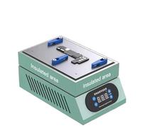Digital Hot Plate Preheating Station with Digital Temperature Control 139 * 90mm Heating Area & Blue Clamp for PCB Soldering & BGA Repair Tool