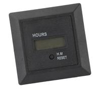 Digital Hours Meter Industrial Equipment Timer with Panel Mount Form, ABS Housing for Runtime Records and Equipment Service Schedules Machine Hour Counter Panel Mount Timer Industrial Runtime Meter